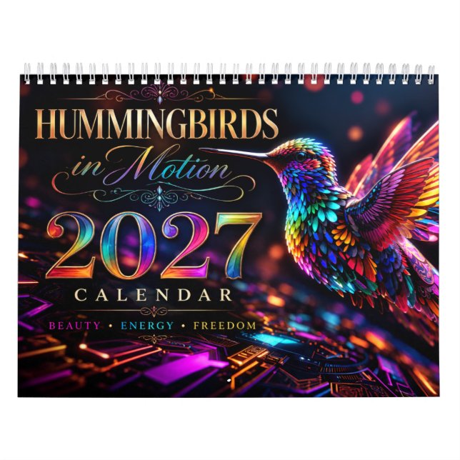 2027 Kolibrier i rörelse Kalender (Omslag)