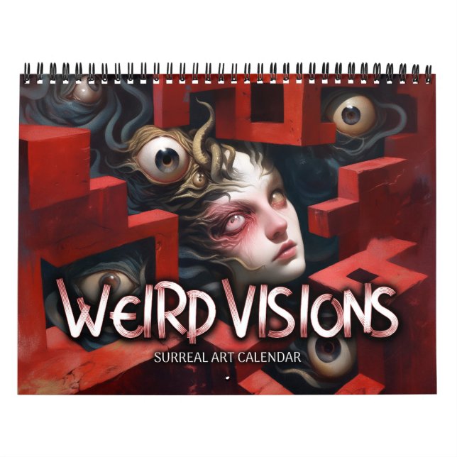 2027 Konstiga Visioner Surreal Skräckkalender Kalender (Omslag)
