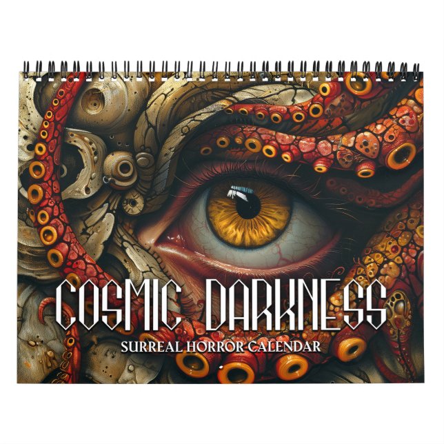 2027 Kosmisk Mörker 3 Surreal Skräckkalender Kalender (Omslag)