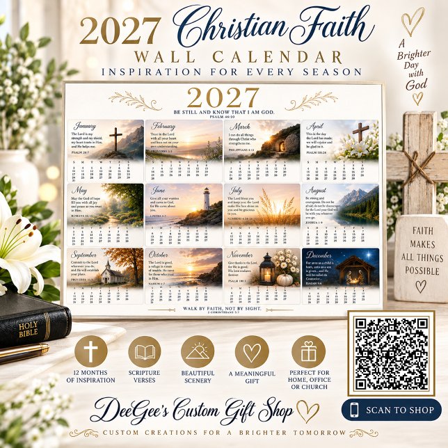 2027 Kristet Tro Väggkalender Affisch (Skapare uppladdad)