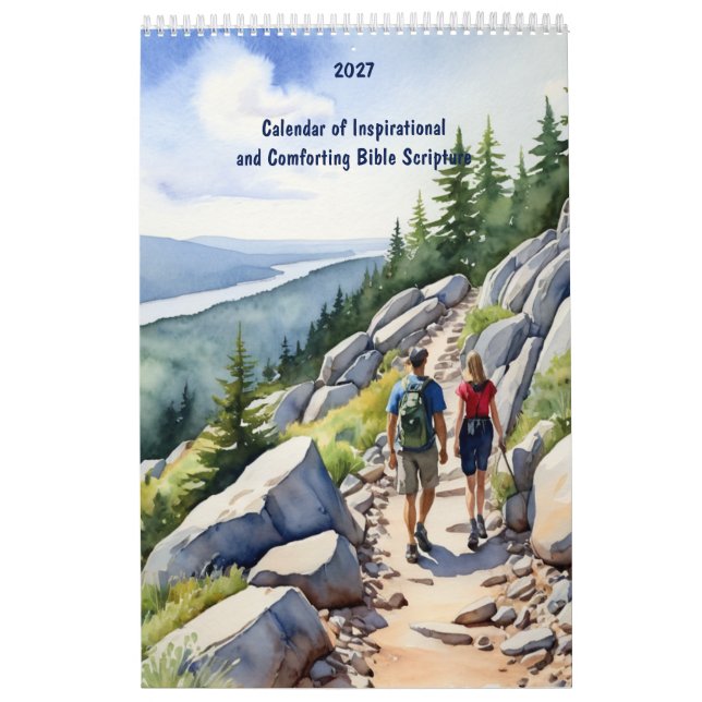 2027 Kristna bibelverser Inspirerande  Kalender (Omslag)