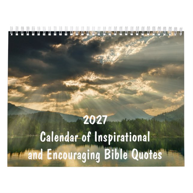 2027 Kristna bibelverser Inspirerande  Kalender (Omslag)