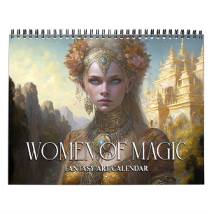 2027 Kvinnor av magi 4 Fantasy Art Kalender