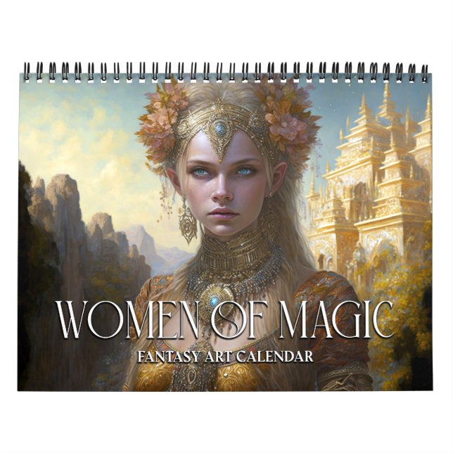 2027 Kvinnor av magi 4 Fantasy Art Kalender (Omslag)