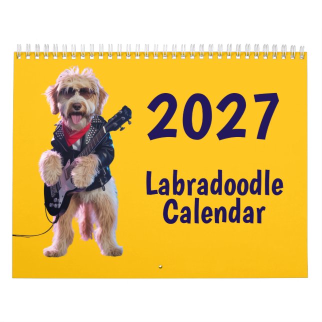 2027 Labradoodle Hundkalender Kalender (Omslag)