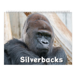 2027 Legendarisk Silverback Gorilla Fotografering Kalender