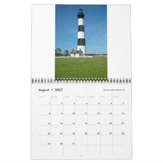 2027: Ljushus i North Carolina Kalender Med