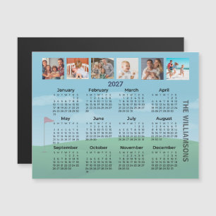 2027 Magnet Foto Kalender Golf Tema