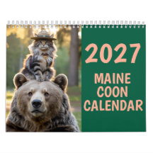 2027 Maine Coon Kattkalender