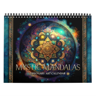 2027 Mandalas Visionär Surrealistisk Konstkalender Kalender