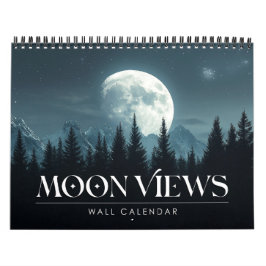 2027 Månvyer Fullmåne Lunar Art Calendar Kalender