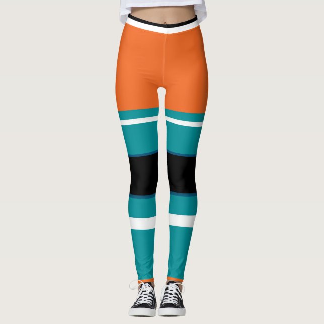 2027 "MIAMI BEACH" - Aktivtöj Leggings (Framsida)