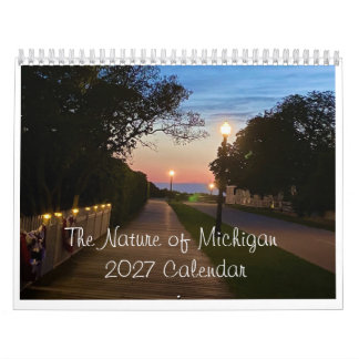 2027 Michigan Kalender | Scenisk Fotografi