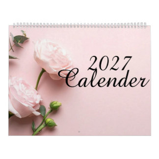 2027 Minimalistisk Estetisk Skrivbords Kalender
