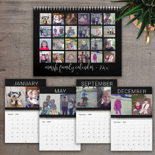 2027 - Modern familj Anpassad bild Kalender