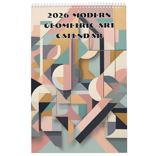 2027 Modern geometrisk väggkalender Kalender (Omslag)