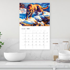 2027 Nordamerikanska Vilda Djur Enkel Sida Kalender