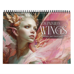 2027 På målade vingar 2 Änglar Sagoväsen Fantasyko Kalender