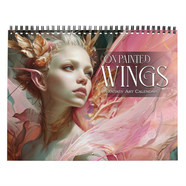 2027 På målade vingar 2 Änglar Sagoväsen Fantasyko Kalender (Omslag)