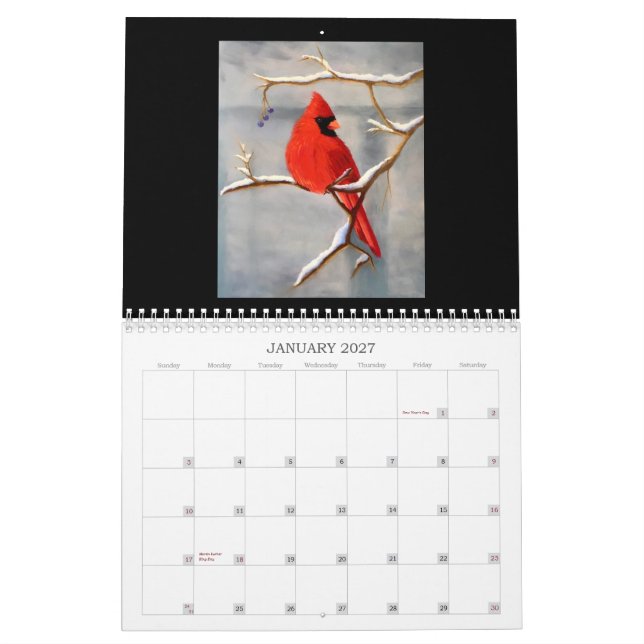 2027 Pasteller 3 Kalender (Jan 2027)