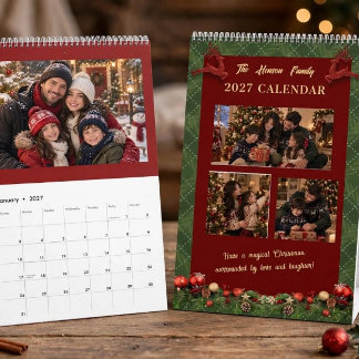 2027 Personlig Julkalender för Familjen – Kalender