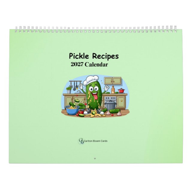 2027 Pickle-kalender med recept Kalender (Baksida)