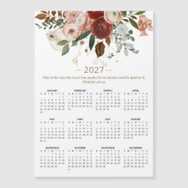 2027 Psaltaren 118:24 Elegant blomster magnetisk k