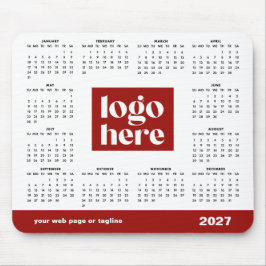 2027 Röda affärslogokalender Musmatta