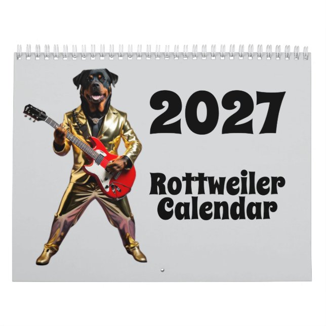 2027 Rottweiler Hundkalender Kalender (Omslag)