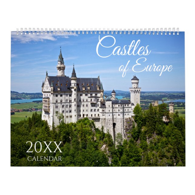 2027 Sceniska europeiska slott i Europa Vägg   Kalender (Omslag)