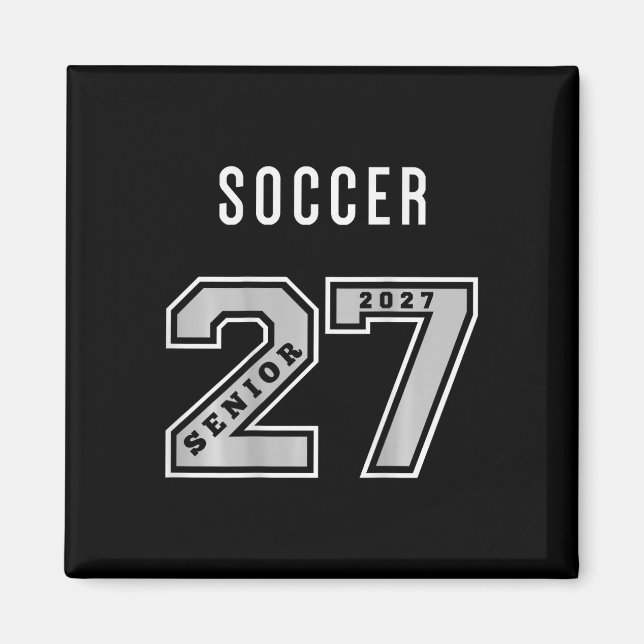 2027 Seniorfotboll (på baksidan) Lagpresent - 27 S Magnet (Framsidan)