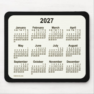 2027 Sepia om den svarta kalendern av Janz Two Ton Musmatta