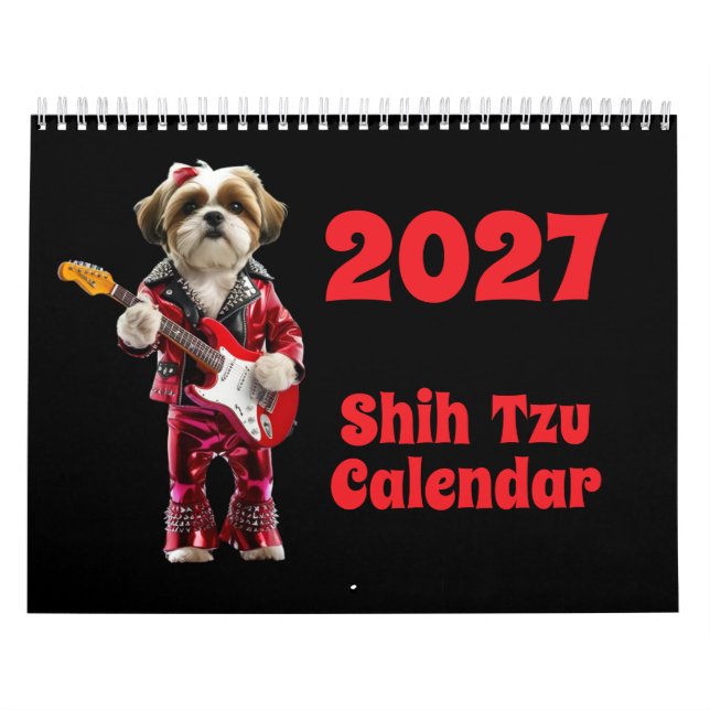2027 Shih Tzu Hundkalender Kalender (Omslag)
