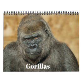 2027 Signatur Twycross Zoo Gorillafamilj Kalender