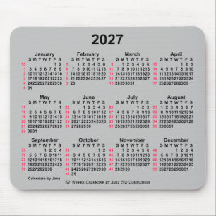 2027 Silver 52 veckor ISO Calendar av Janz Musmatta