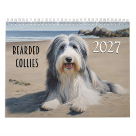 2027 Skäggiga Collies Kalender