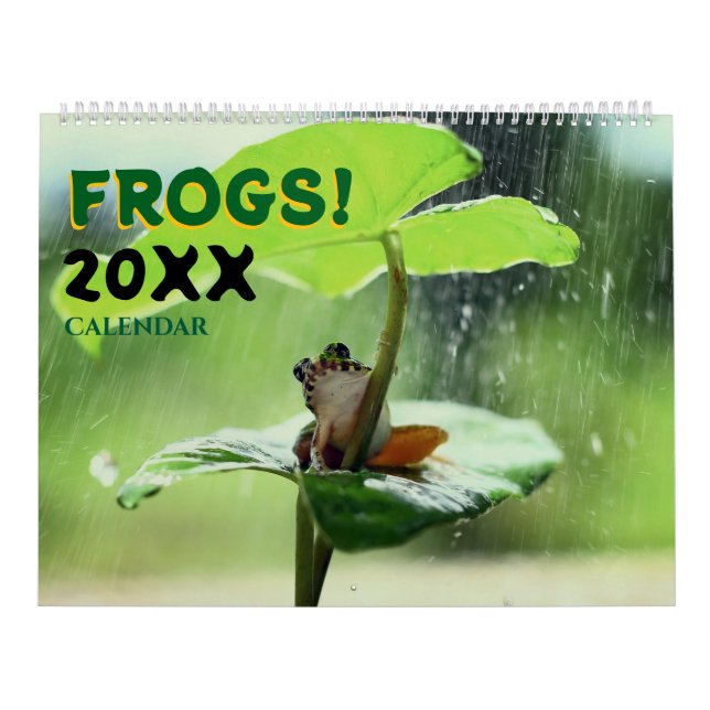 2027 Söta grodor i Natur Vägg Kalender (Omslag)