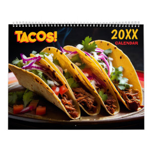 2027 Taco Väggkalender Matlagning Tematisk Kalender