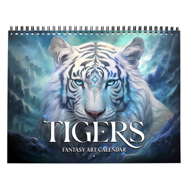 2027 Tigers Fantasy Art Kalender (Omslag)