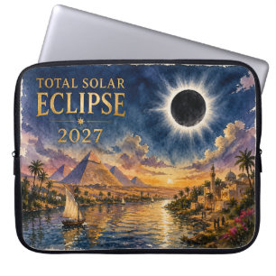2027 Total solförmörkelse Egypten Laptop Fodral