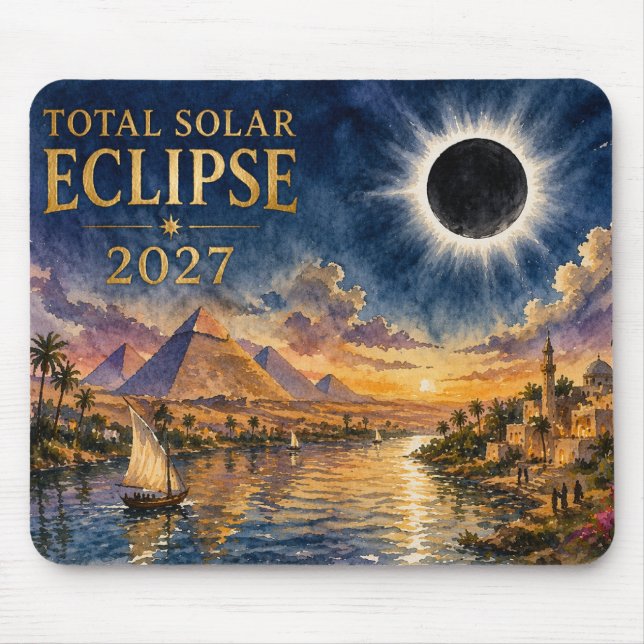 2027 Total solförmörkelse Egypten Musmatta (Framsidan)