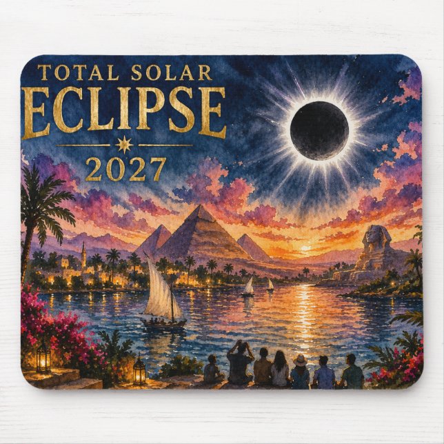2027 Total solförmörkelse Egypten Musmatta (Framsidan)