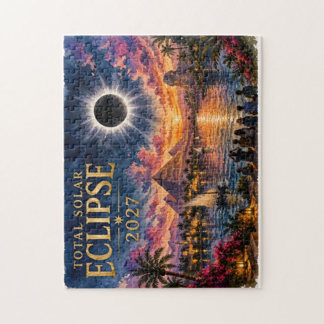 2027 Total solförmörkelse Egypten Pussel (Vertikal)