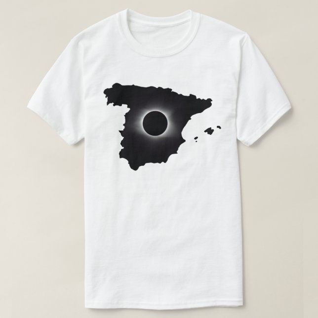 2027 Total Solförmörkelse España Land T-Shirt (Design framsida)