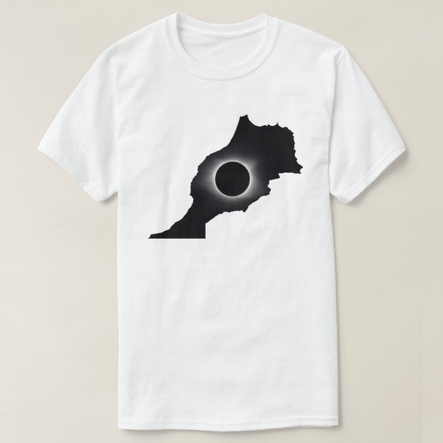 2027 Total solförmörkelse Marocko Land T-Shirt (Design framsida)