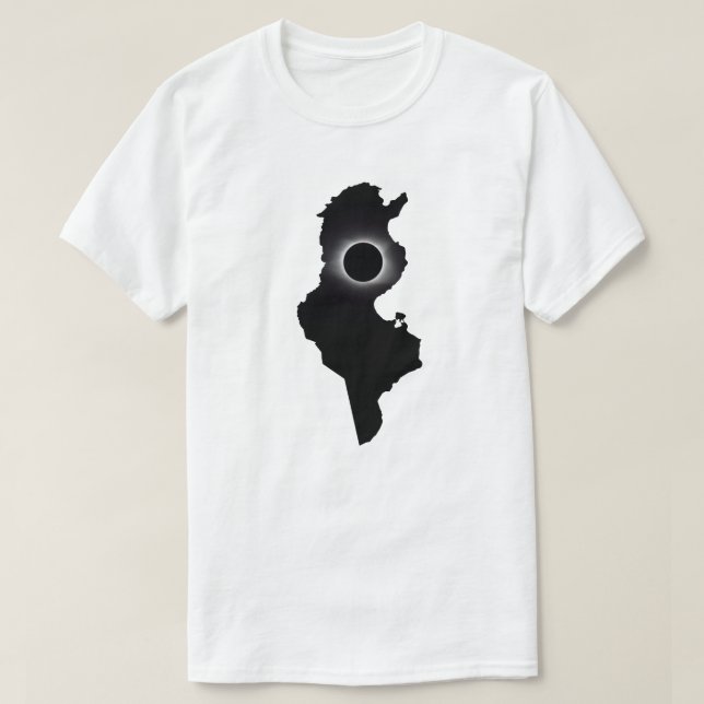 2027 Total solförmörkelse Tunisien Land T-shirt (Design framsida)