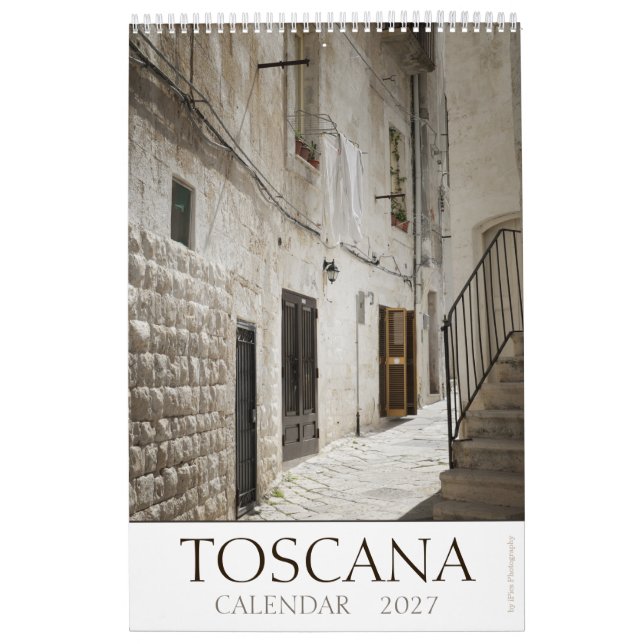 2027 Tuscany finkonstfotografering Kalender (Omslag)
