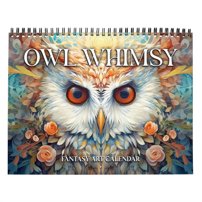 2027 Ugglor Whimsical Fantasy Art Kalender (Omslag)