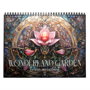 2027 Underlandsträdgård Surreal Fantasi Konstarbet Kalender