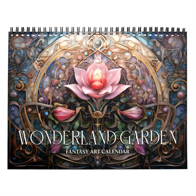 2027 Underlandsträdgård Surreal Fantasi Konstarbet Kalender (Omslag)